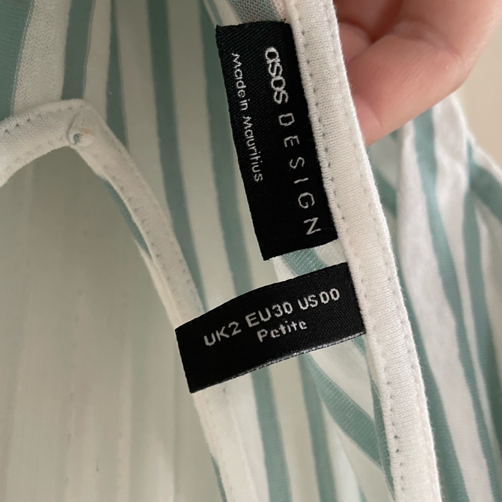Stripe Swimsuit Coverup Babydoll - Picture 4 of 6